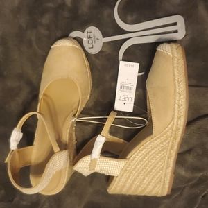 The Loft wedge sandals. Size 7.